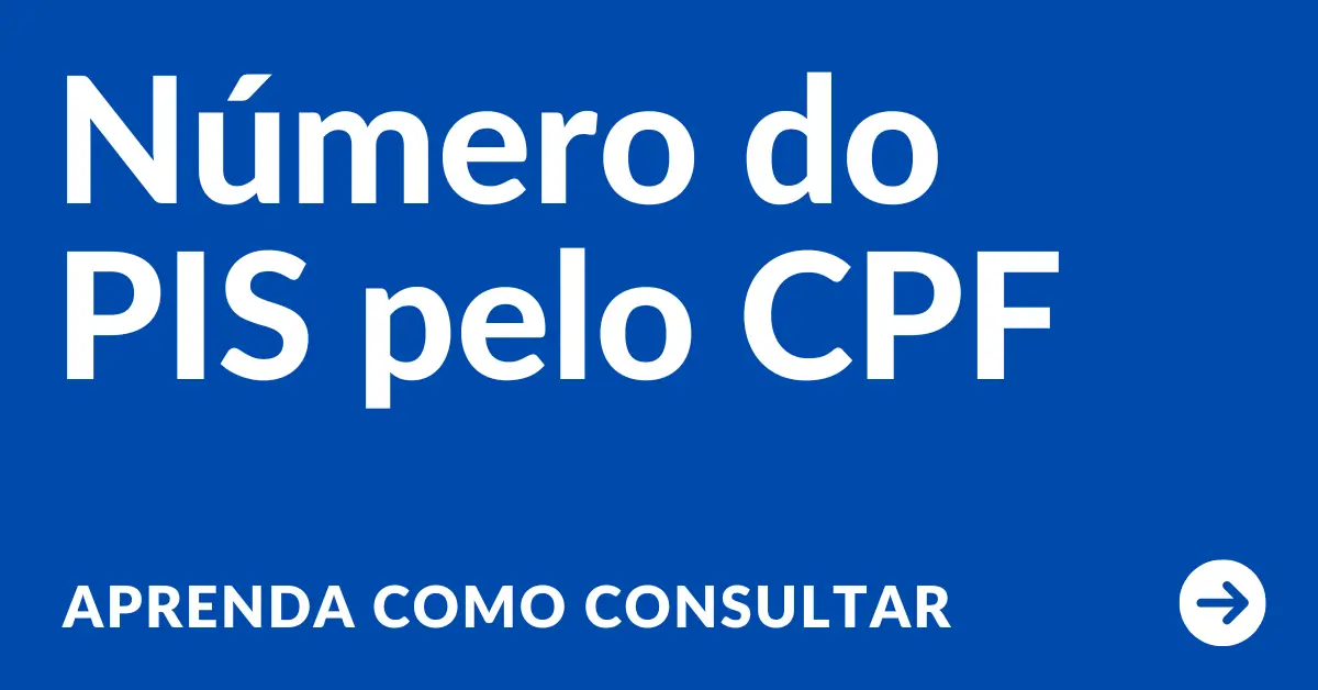 CONSULTAR NÚMERO DO PIS PELO CPF